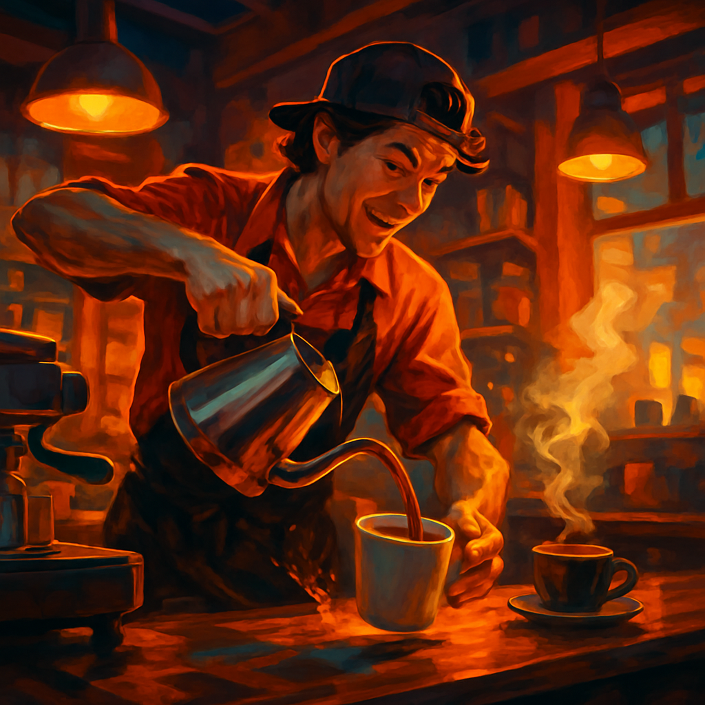 illustration of warm inviting single independent neighborhood coffee shop called (1)
